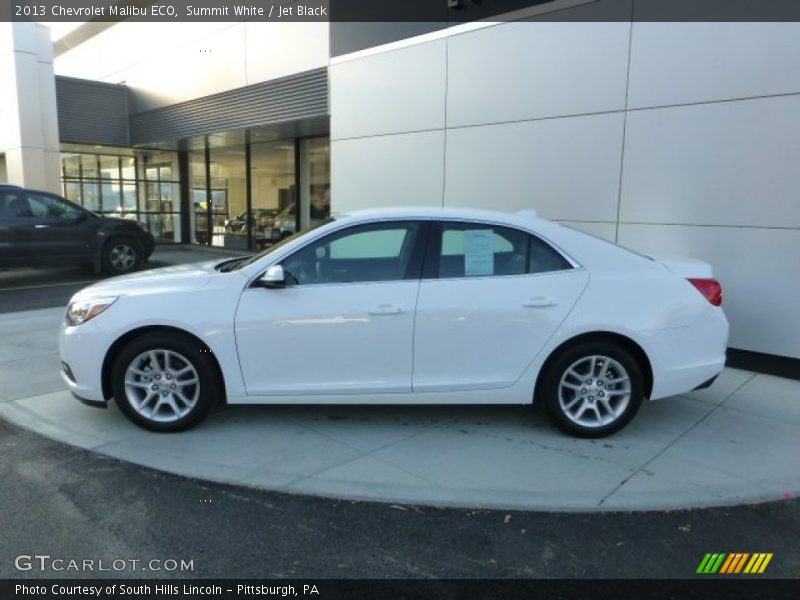 Summit White / Jet Black 2013 Chevrolet Malibu ECO