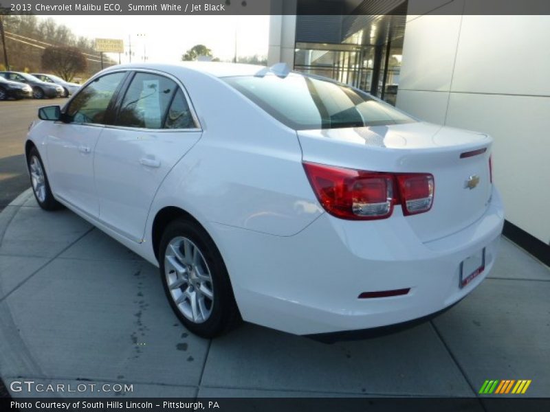 Summit White / Jet Black 2013 Chevrolet Malibu ECO