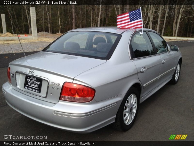 Brilliant Silver / Black 2002 Hyundai Sonata GLS V6