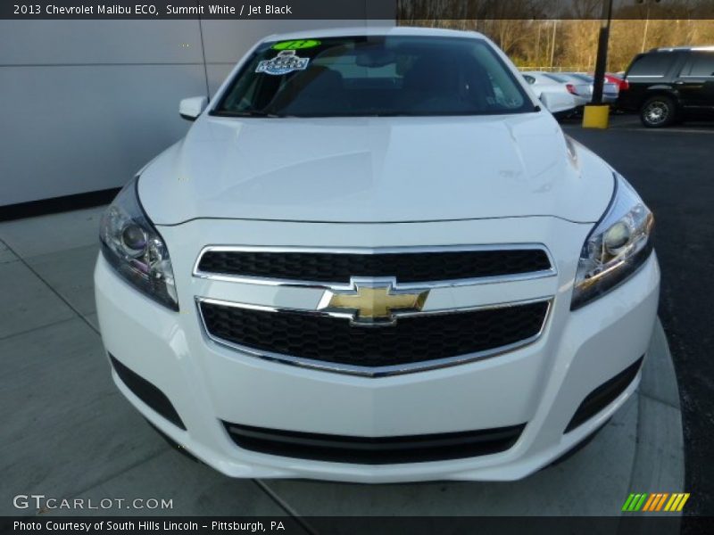 Summit White / Jet Black 2013 Chevrolet Malibu ECO
