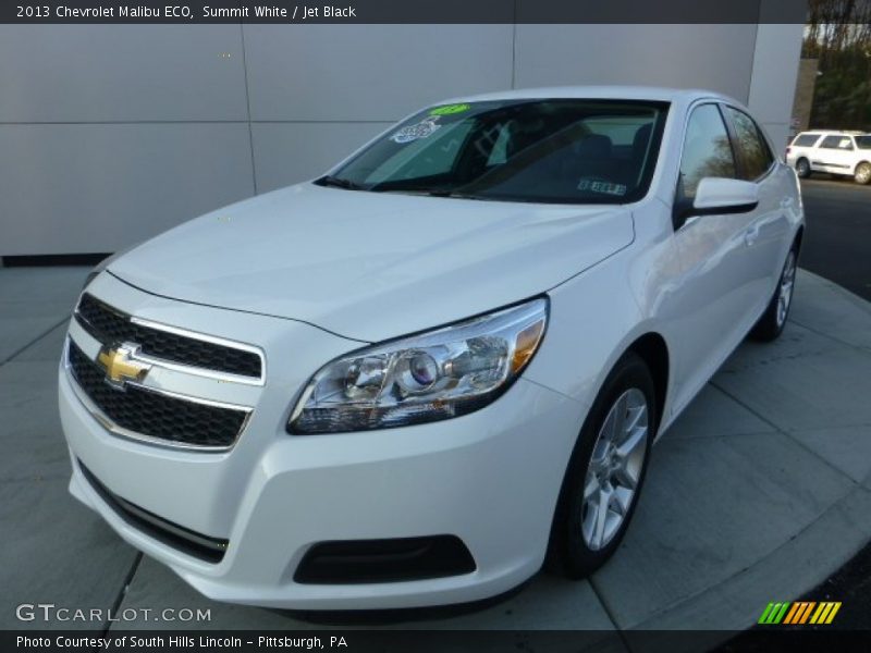 Summit White / Jet Black 2013 Chevrolet Malibu ECO