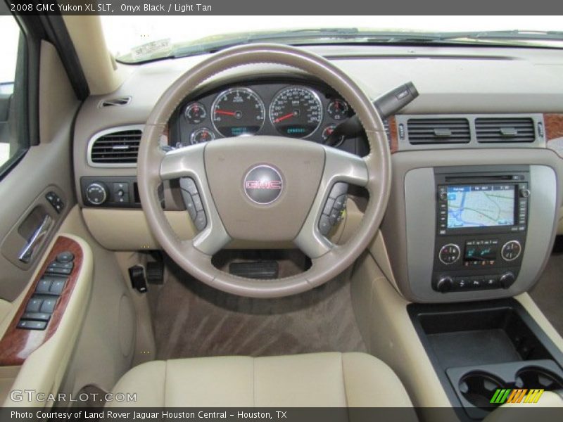 Onyx Black / Light Tan 2008 GMC Yukon XL SLT