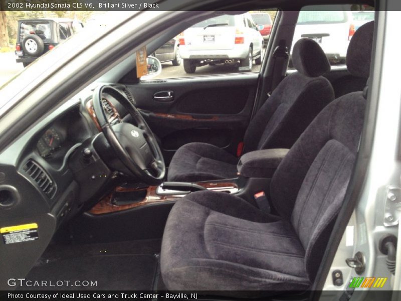 Brilliant Silver / Black 2002 Hyundai Sonata GLS V6