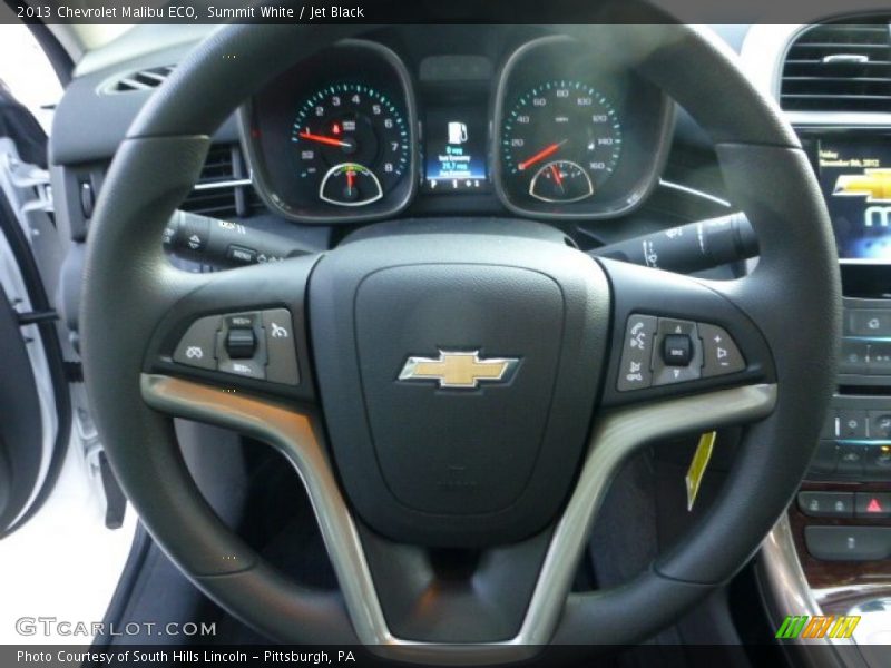 Summit White / Jet Black 2013 Chevrolet Malibu ECO