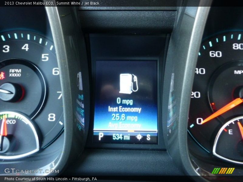 Summit White / Jet Black 2013 Chevrolet Malibu ECO