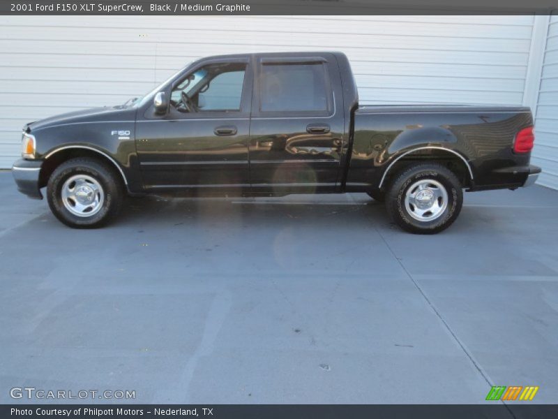 Black / Medium Graphite 2001 Ford F150 XLT SuperCrew