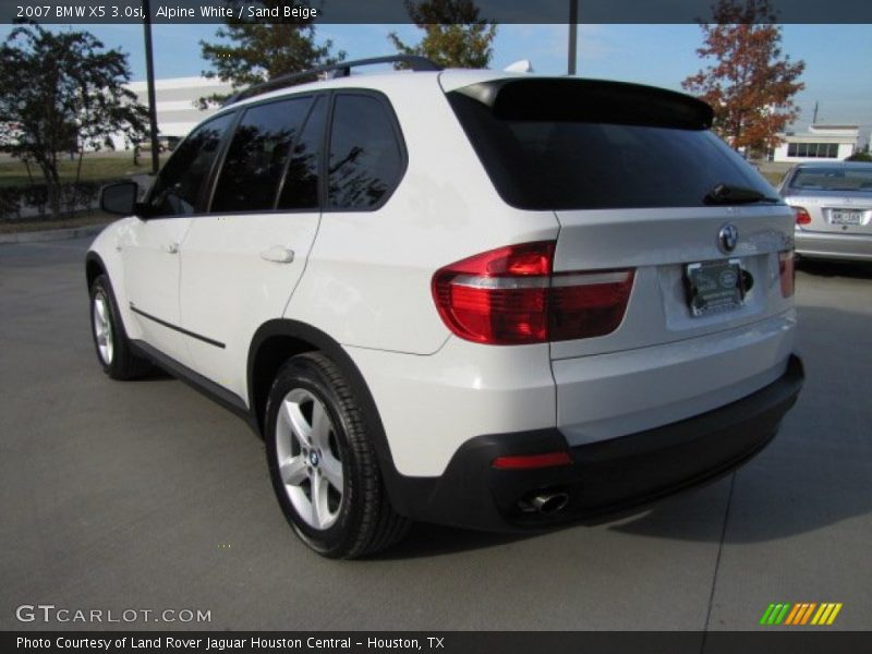 Alpine White / Sand Beige 2007 BMW X5 3.0si