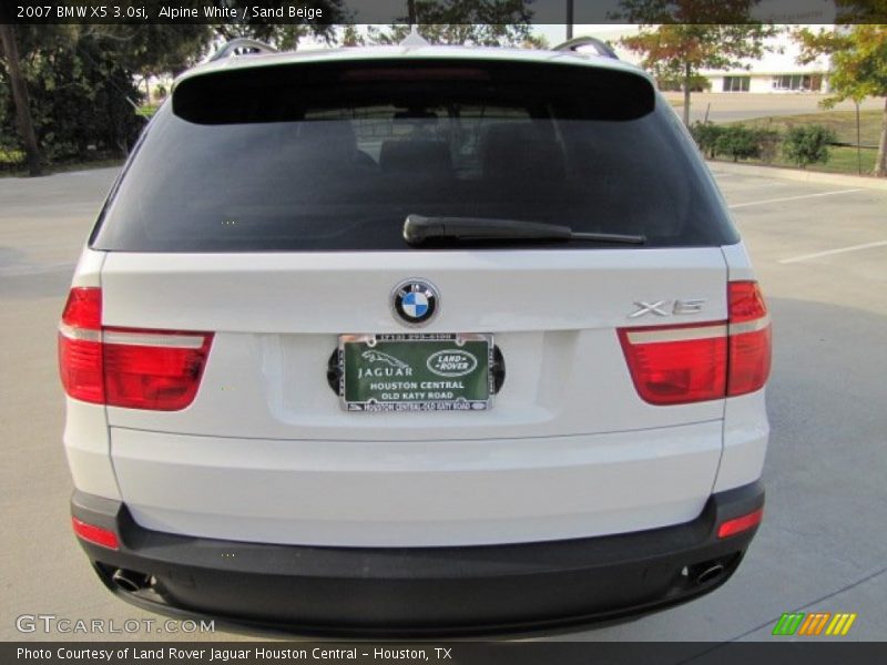 Alpine White / Sand Beige 2007 BMW X5 3.0si