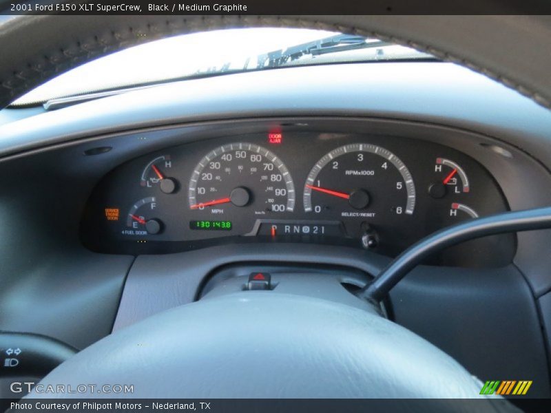 Black / Medium Graphite 2001 Ford F150 XLT SuperCrew