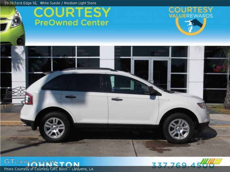 White Suede / Medium Light Stone 2010 Ford Edge SE