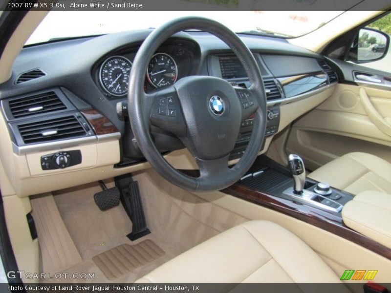 Alpine White / Sand Beige 2007 BMW X5 3.0si