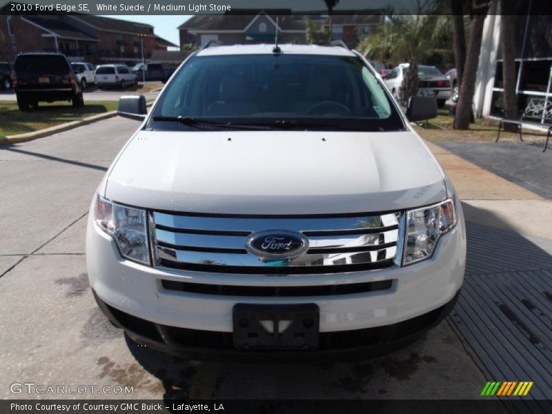 White Suede / Medium Light Stone 2010 Ford Edge SE
