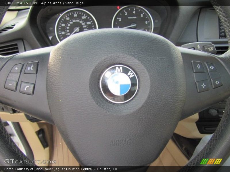 Alpine White / Sand Beige 2007 BMW X5 3.0si