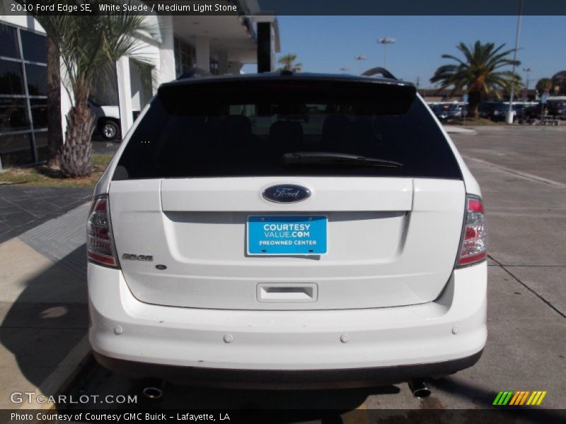 White Suede / Medium Light Stone 2010 Ford Edge SE