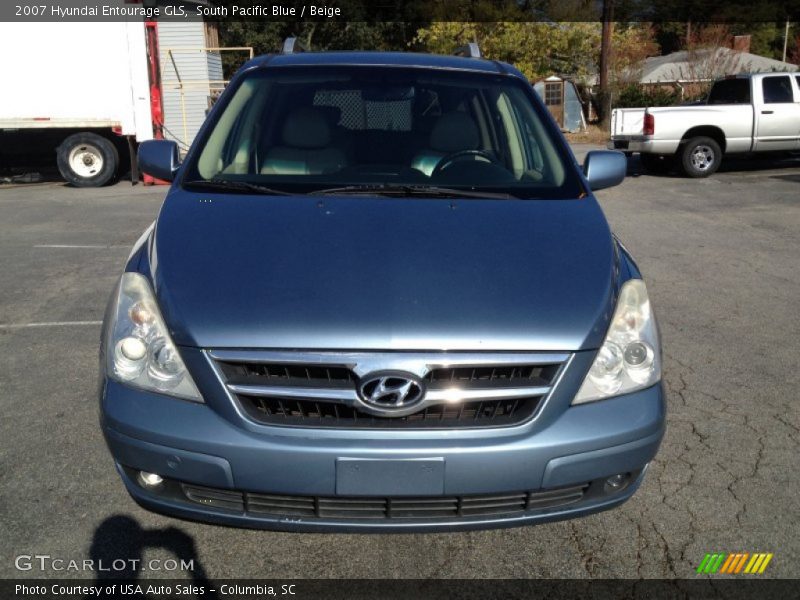 South Pacific Blue / Beige 2007 Hyundai Entourage GLS
