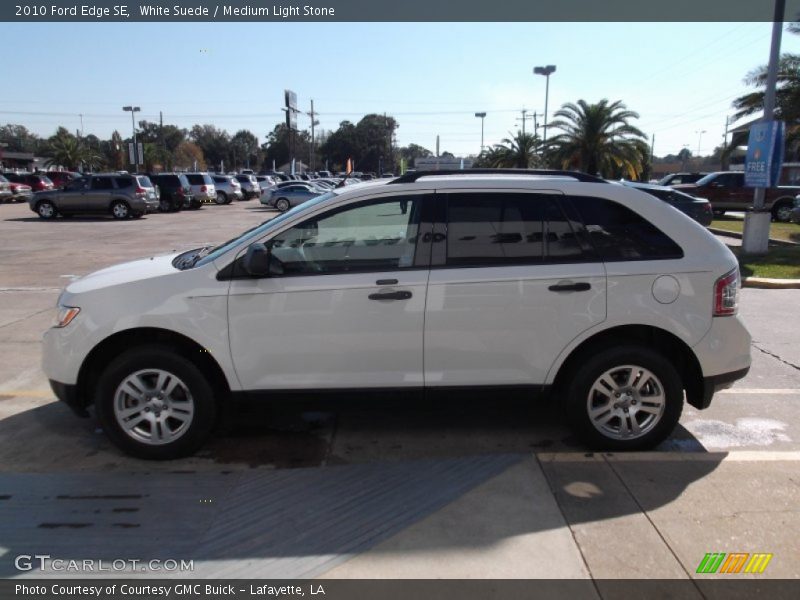 White Suede / Medium Light Stone 2010 Ford Edge SE