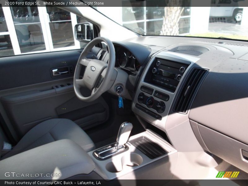 White Suede / Medium Light Stone 2010 Ford Edge SE