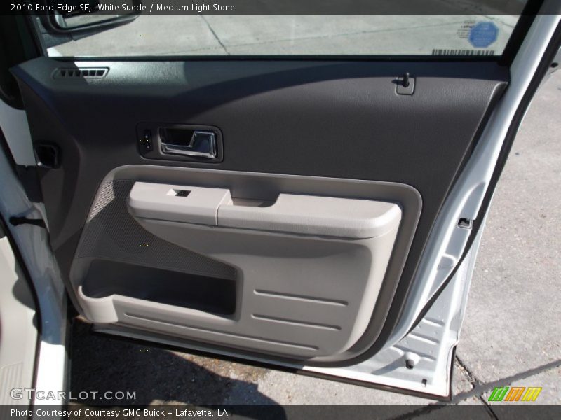 White Suede / Medium Light Stone 2010 Ford Edge SE