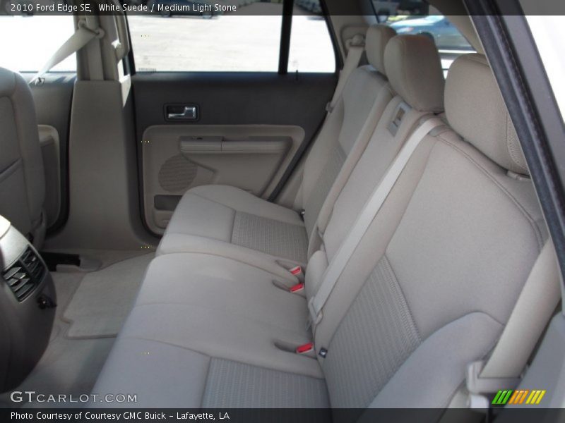 White Suede / Medium Light Stone 2010 Ford Edge SE