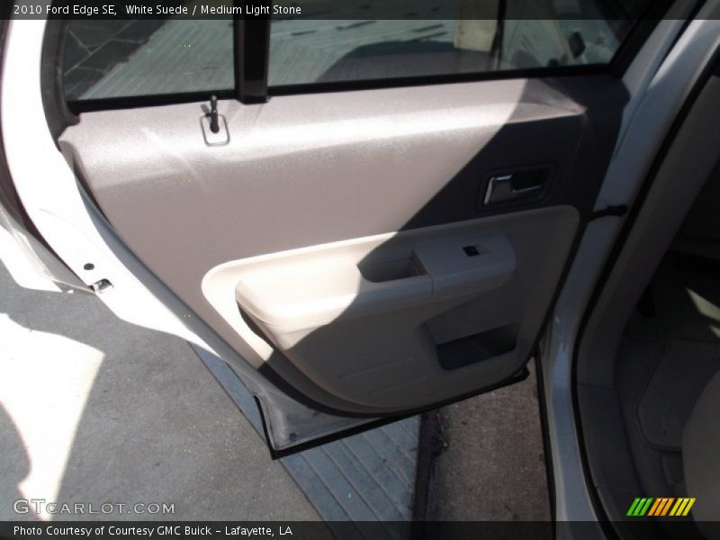 White Suede / Medium Light Stone 2010 Ford Edge SE
