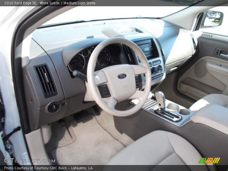 White Suede / Medium Light Stone 2010 Ford Edge SE