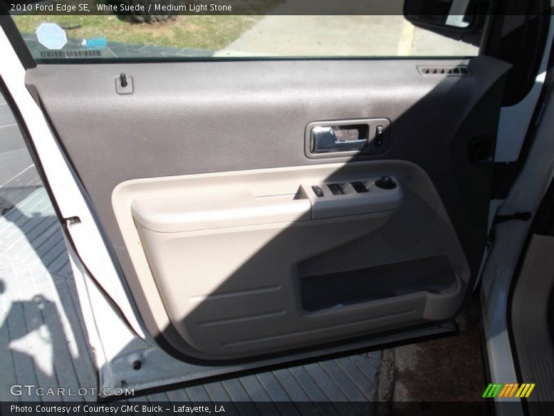 White Suede / Medium Light Stone 2010 Ford Edge SE