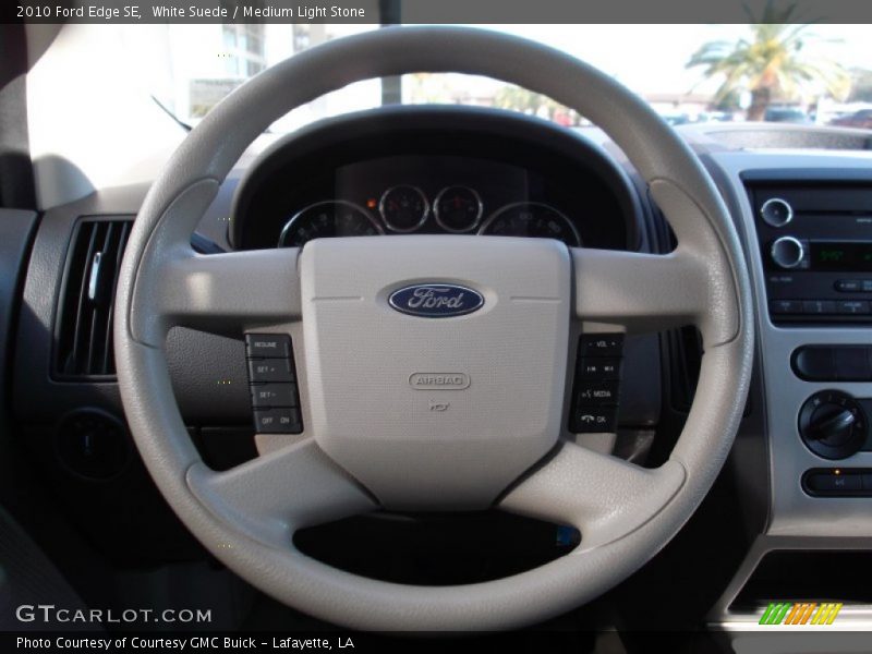White Suede / Medium Light Stone 2010 Ford Edge SE