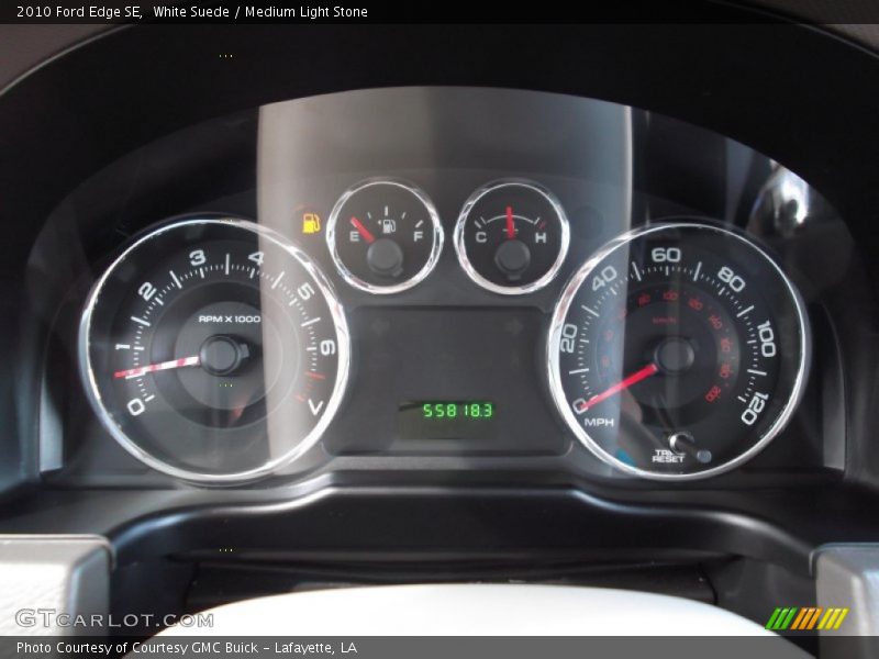 White Suede / Medium Light Stone 2010 Ford Edge SE