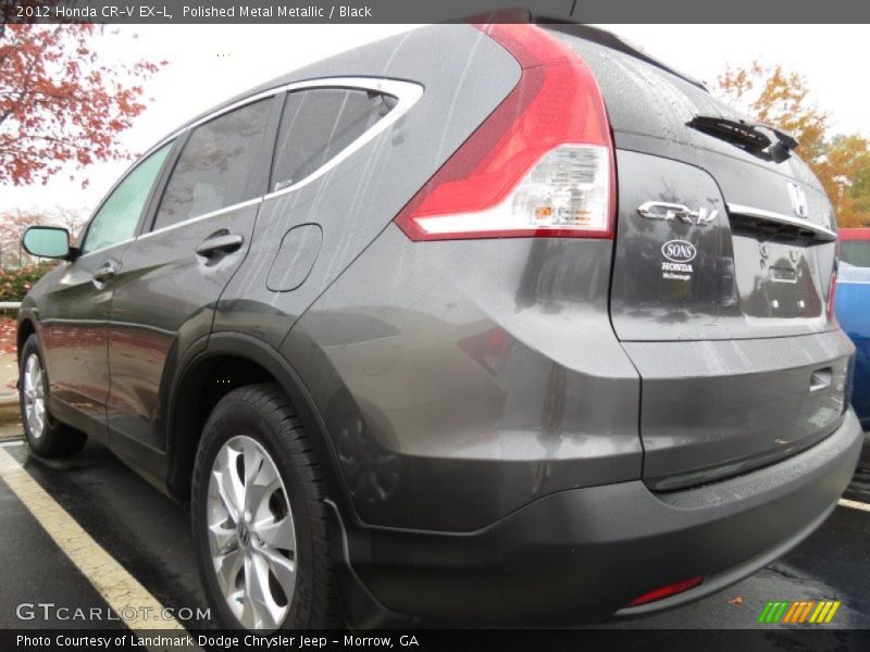 Polished Metal Metallic / Black 2012 Honda CR-V EX-L