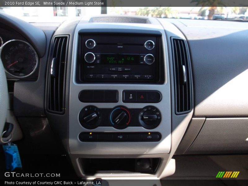 White Suede / Medium Light Stone 2010 Ford Edge SE