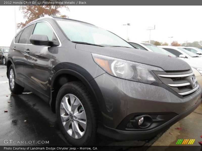 Polished Metal Metallic / Black 2012 Honda CR-V EX-L