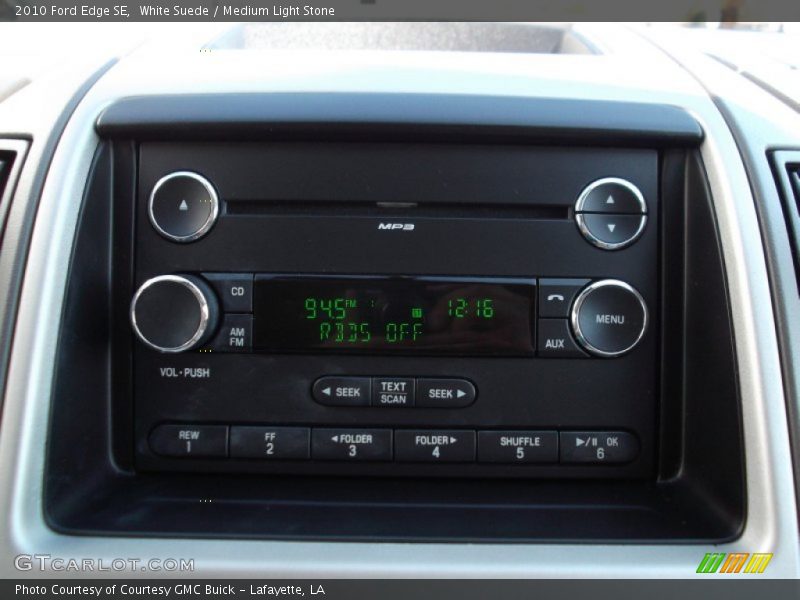 White Suede / Medium Light Stone 2010 Ford Edge SE