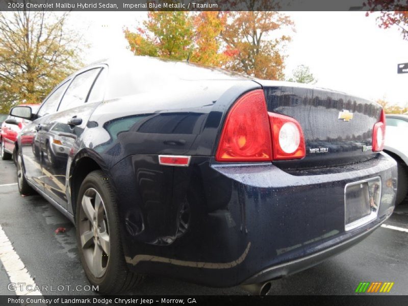 Imperial Blue Metallic / Titanium 2009 Chevrolet Malibu Hybrid Sedan