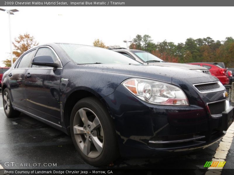Imperial Blue Metallic / Titanium 2009 Chevrolet Malibu Hybrid Sedan