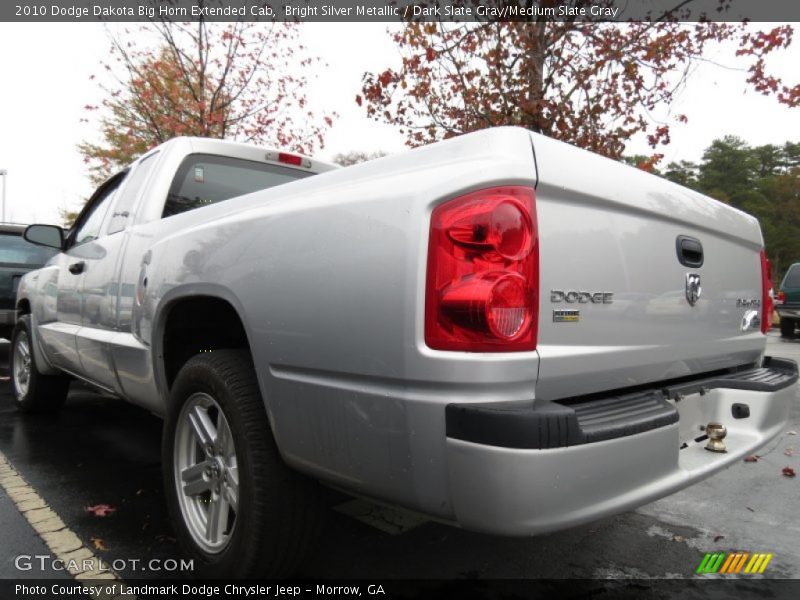 Bright Silver Metallic / Dark Slate Gray/Medium Slate Gray 2010 Dodge Dakota Big Horn Extended Cab