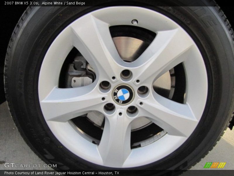 Alpine White / Sand Beige 2007 BMW X5 3.0si