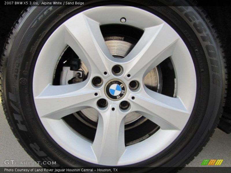 Alpine White / Sand Beige 2007 BMW X5 3.0si
