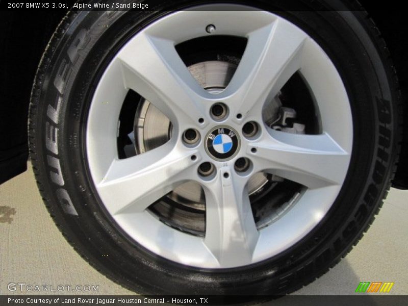 Alpine White / Sand Beige 2007 BMW X5 3.0si