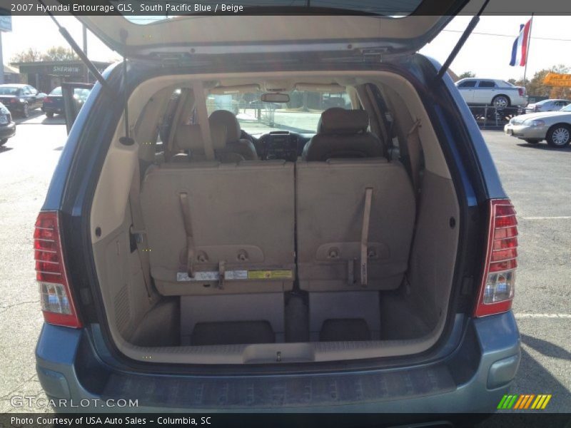 South Pacific Blue / Beige 2007 Hyundai Entourage GLS