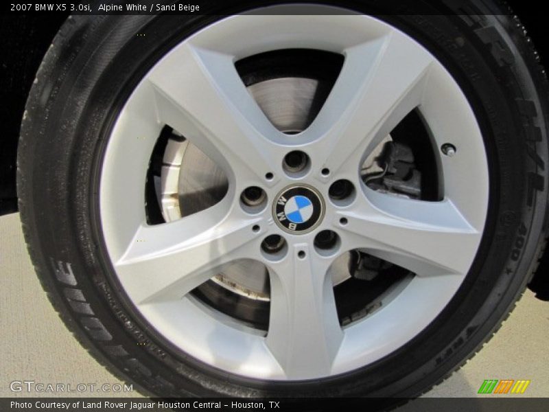 Alpine White / Sand Beige 2007 BMW X5 3.0si