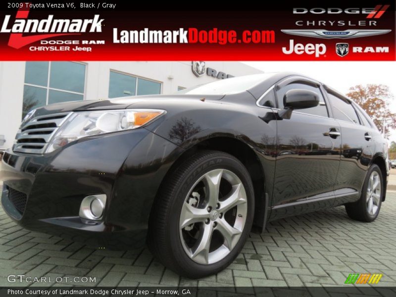 Black / Gray 2009 Toyota Venza V6