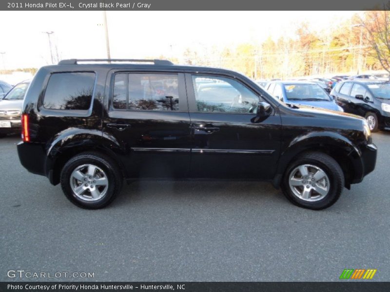 Crystal Black Pearl / Gray 2011 Honda Pilot EX-L