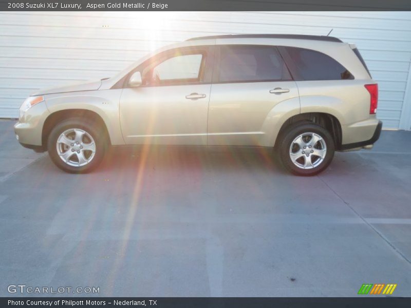 Aspen Gold Metallic / Beige 2008 Suzuki XL7 Luxury