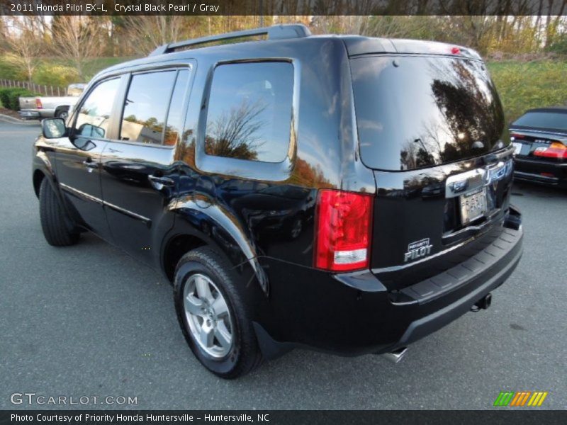 Crystal Black Pearl / Gray 2011 Honda Pilot EX-L