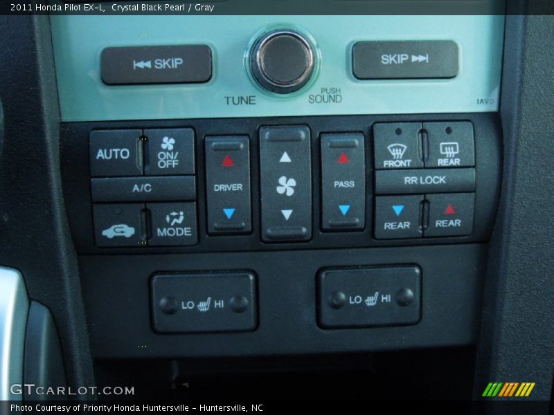 Crystal Black Pearl / Gray 2011 Honda Pilot EX-L