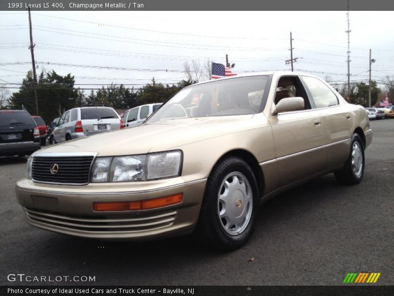 Champagne Metallic / Tan 1993 Lexus LS 400