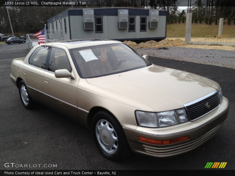 Champagne Metallic / Tan 1993 Lexus LS 400