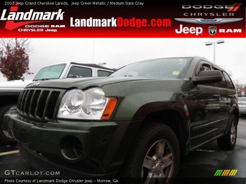 Jeep Green Metallic / Medium Slate Gray 2007 Jeep Grand Cherokee Laredo