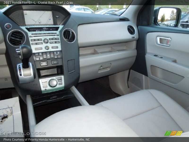 Crystal Black Pearl / Gray 2011 Honda Pilot EX-L
