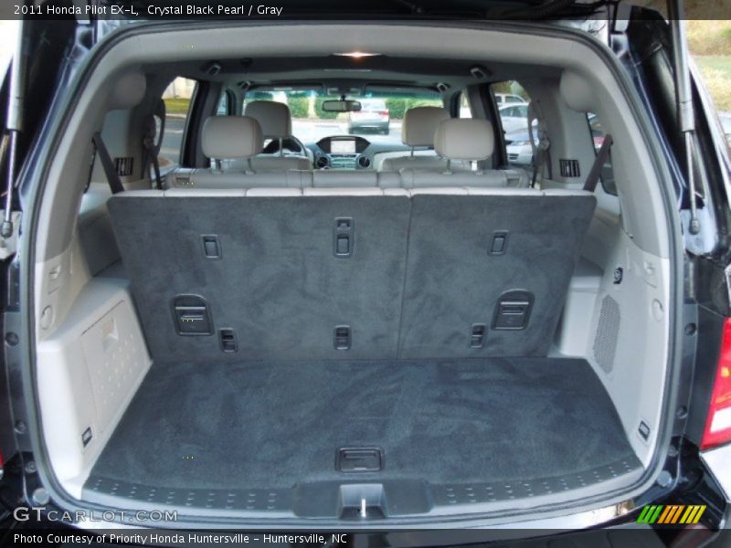 Crystal Black Pearl / Gray 2011 Honda Pilot EX-L